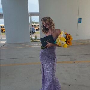 Windsor Sparkling Lavender Prom Dress